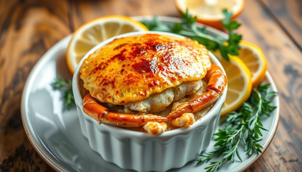 baked crab dish