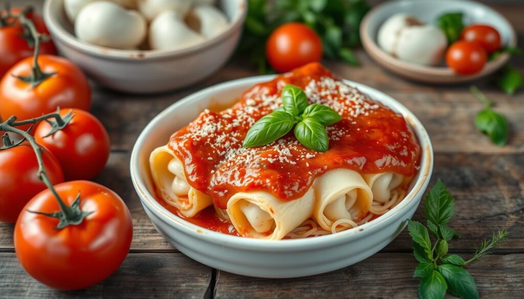 manicotti recipe with string cheese