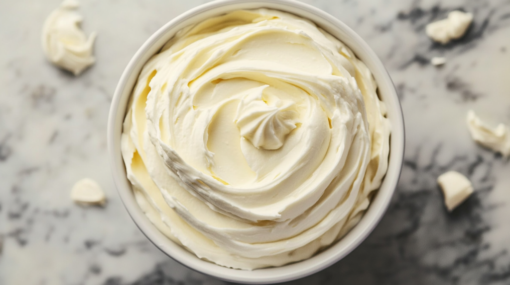 Drizzling creamy cream cheese glaze