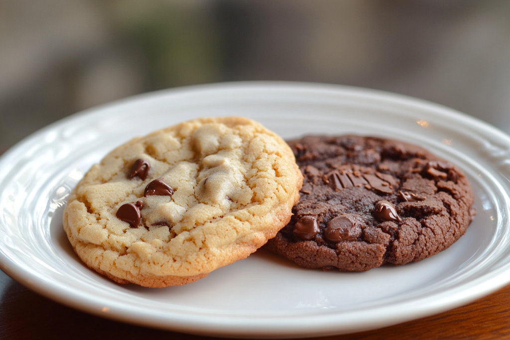 Close-up view of cookies showing Are cookies better at 350 or 375? texture contrast