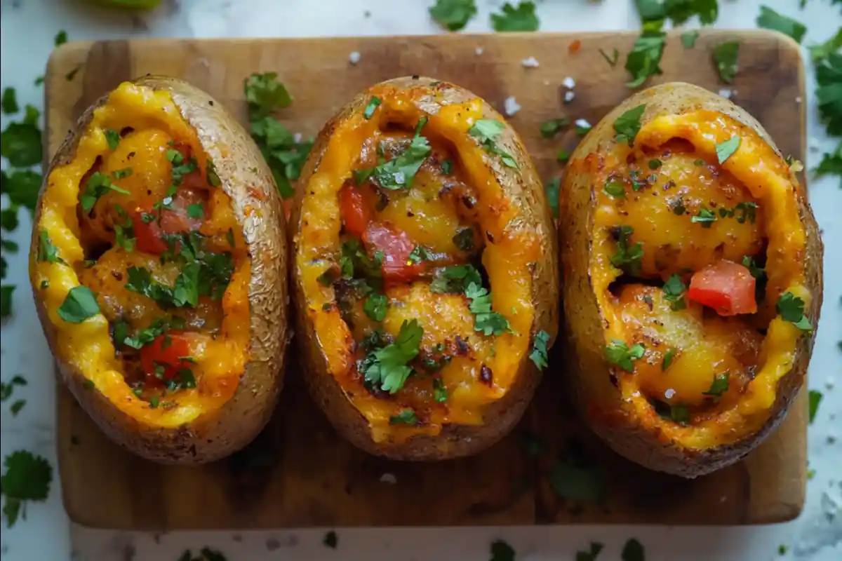 What is the history of papas rellenos? served on a rustic wooden table.What is the history of papas rellenos? served on a rustic wooden table.