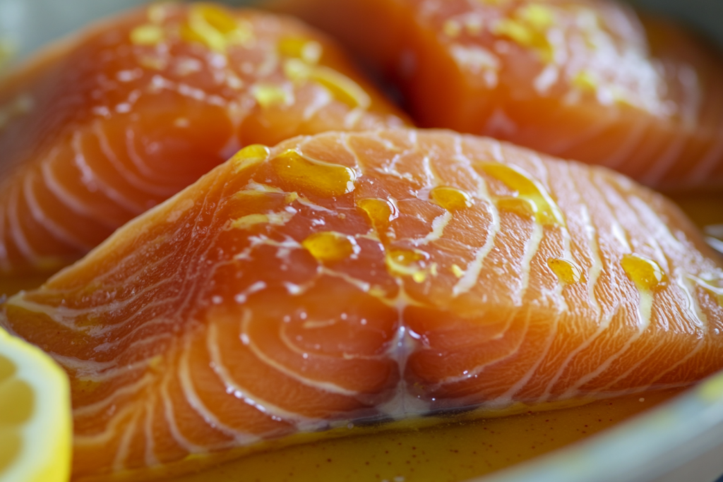 why do people put lemon juice on salmon – marinating salmon fillets