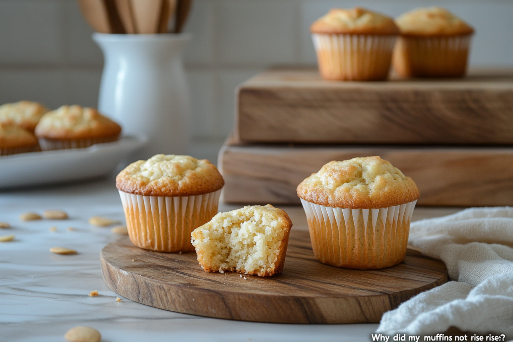 Why did my almond flour muffins not rise? Common mistakes illustrated with dense, flat muffins.